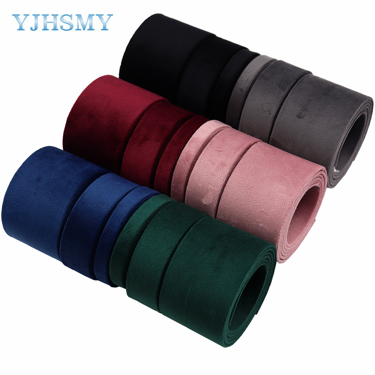 Velvet Ribbon Roll - ベルベットリボン両面布リボン5ヤード花、ファッション、クラフト、スクラップブッキング、ギフト包装、ヘア弓、結婚式、decorati