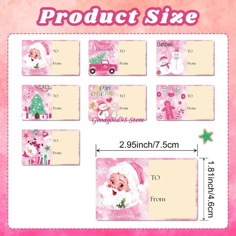 Embellishments For Scrapbooking - 210 ピース長方形転送クリスマスパーティー美的装飾アクセサリー