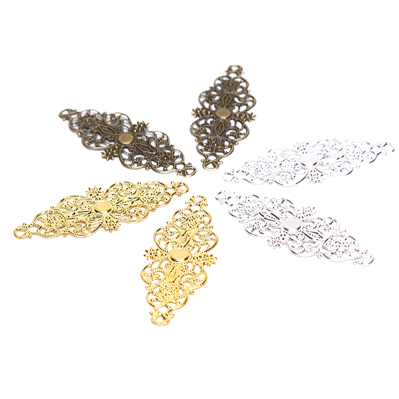 Craft Embellishments - 20 個ペンダントフィリグリーフラワーラップコネクタ金属混合装飾用スクラップブッキングクラフトジュエリー DIY アクセサリー