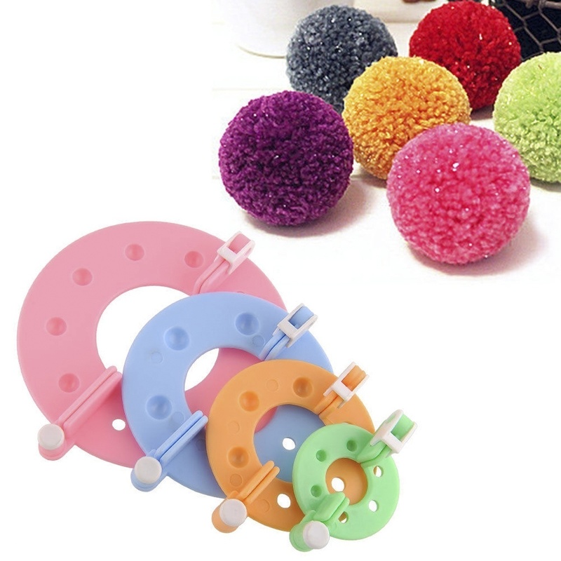 8 個 4 サイズ綿毛ボールウィーバーポンポンメーカー編み機 - Pom Pom Maker Tool のレビューと価格