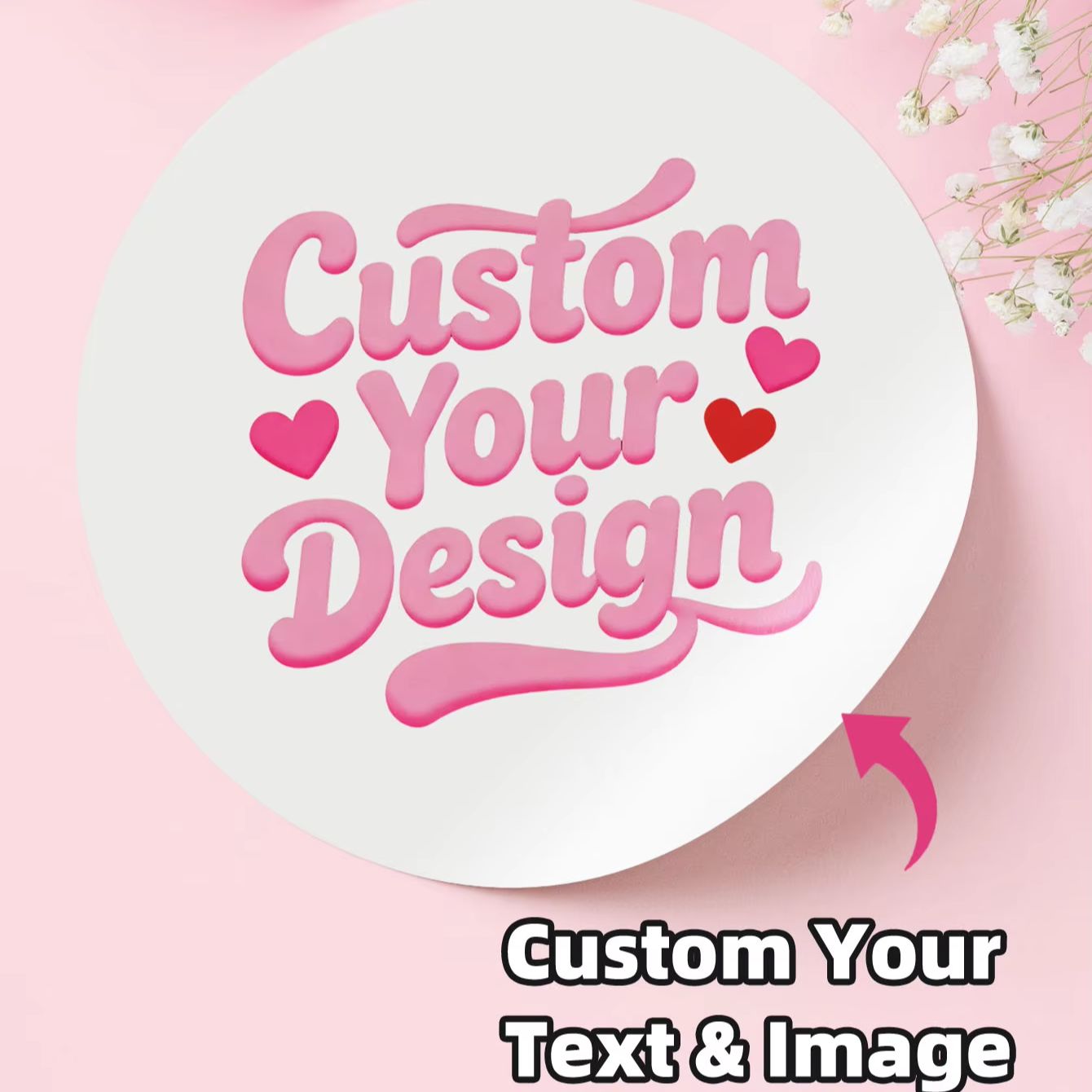 1～120枚入りカスタムラウンドステッカー、写真、ロゴ、テキ - Embellishments For Scrapbooking のレビューと価格