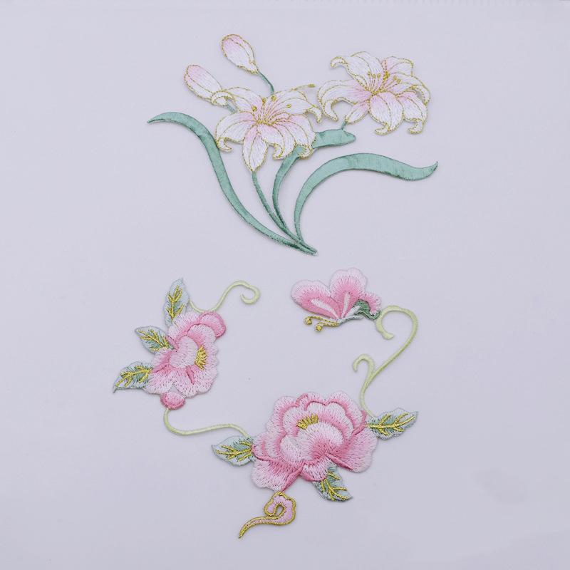 1 個 DIY 服工芸品刺繍花アップリケ生地襟縫い付けアイロ - Applique Patch Flower のレビューと価格
