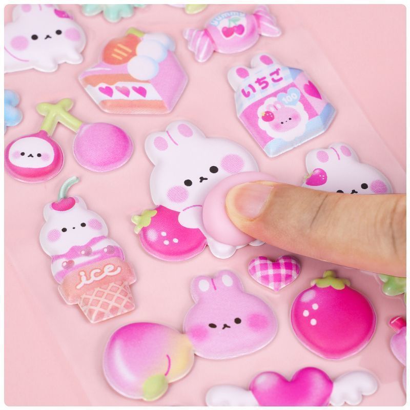 1 シート パフィーバニー 3D バブルステッカー スクイー - Craft Embellishment World のレビューと価格