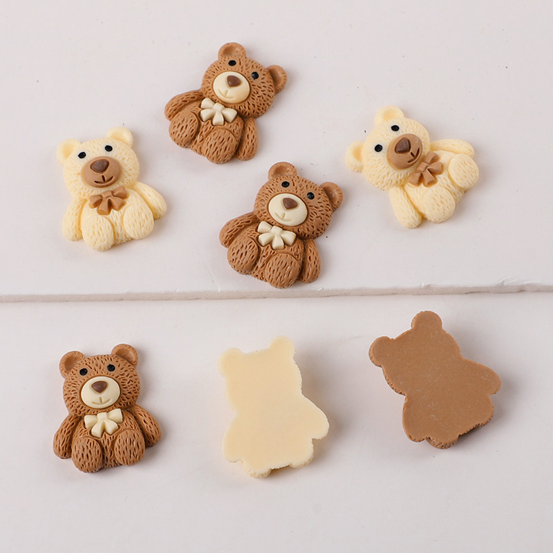 10/30/50 個樹脂テディベアカボションフラットバック  - Embellishments For Scrapbooking のレビューと価格