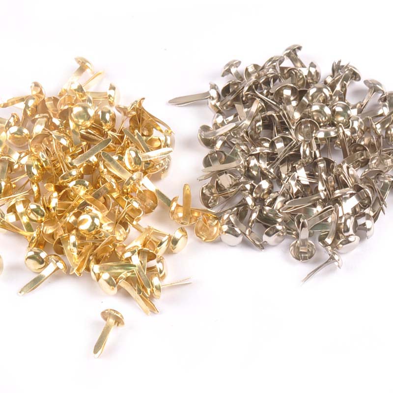100 個ミックスラウンドブラッドシルバー/ゴールデン装飾品 - Embellishments For Scrapbooking のレビューと価格